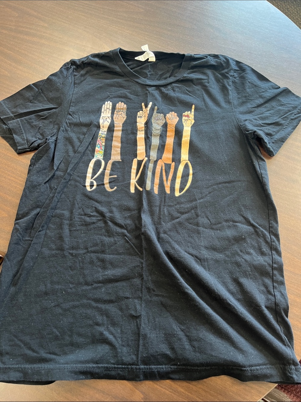 Be Kind Graphic Tee for Kids - Black